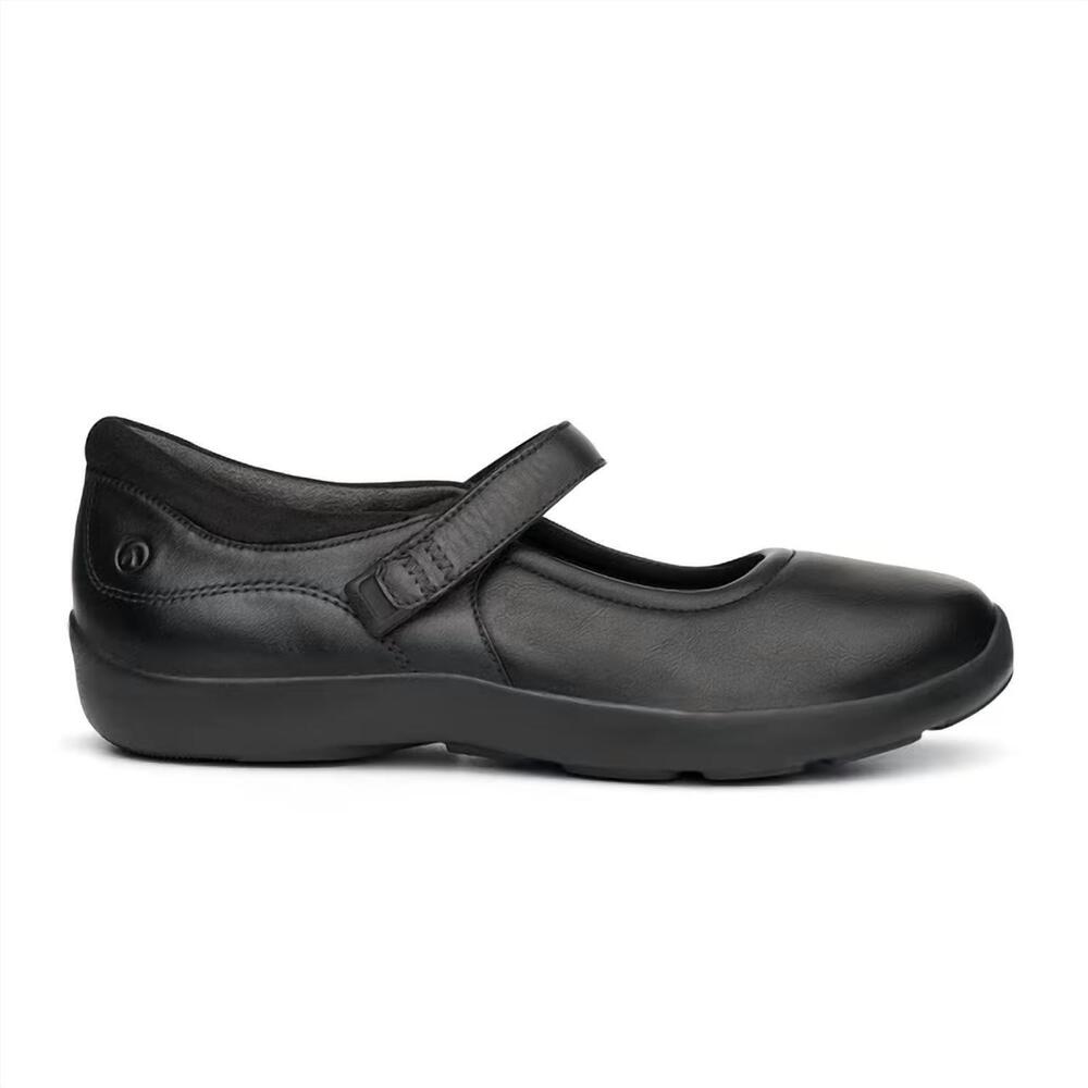 NEW ANODYNE women's no. 33 mary jane stretch shoes in black